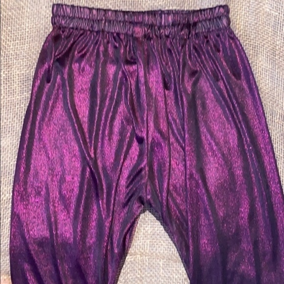 Fashion  Shiny plum Tights leggings - Picture 10 of 13